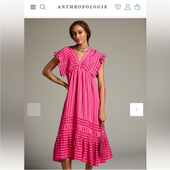 Anthropologie Dresses & Skirts - NWT Anthropologie V-neck Ruffled Tiered Babydoll Dress